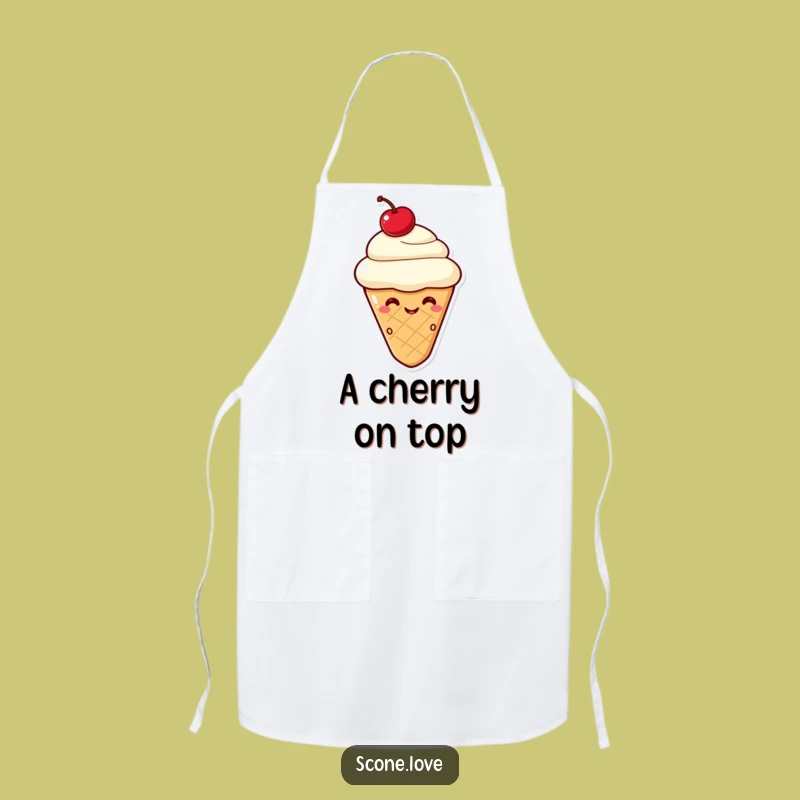 Funny Kawaii Scone Wink Apron: Cook with a Smile, A Perfect Kitchen Gift
