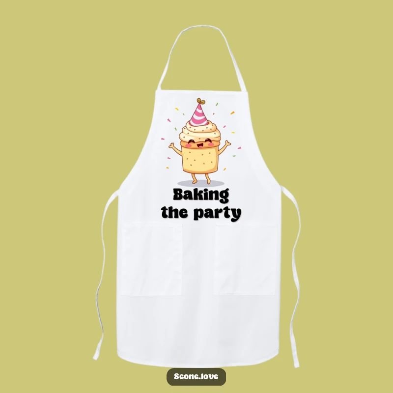 Funny Scone Party Hat Dancing Apron: Cook and Celebrate Hilariously