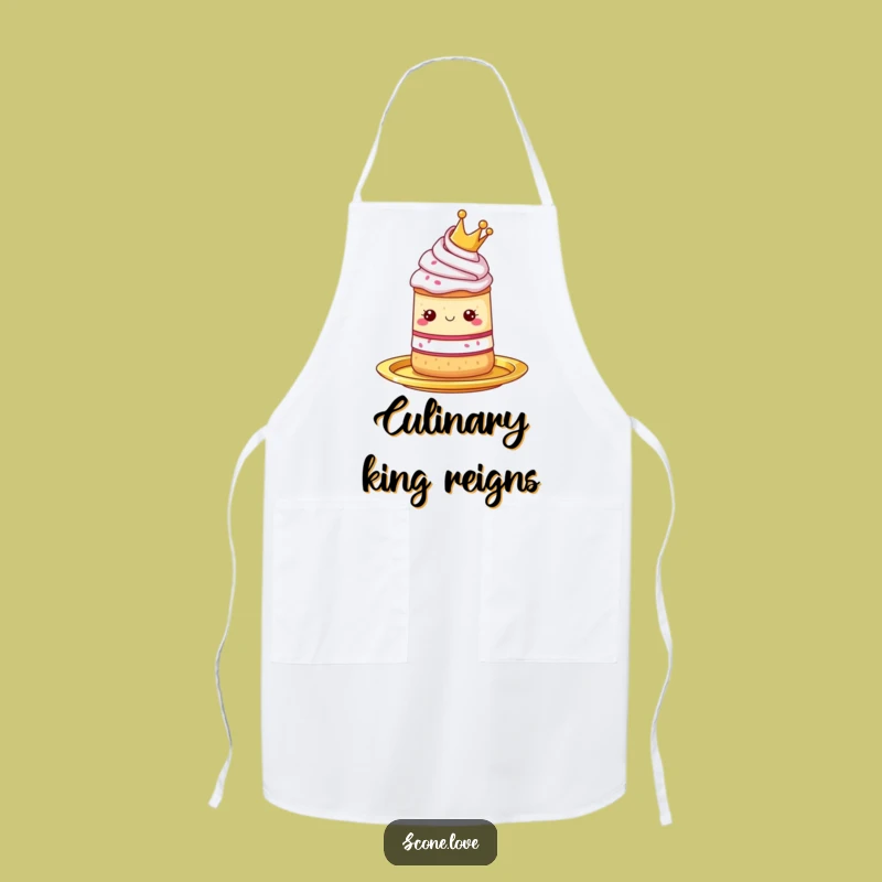 Funny Royal Scone Apron: Regal Baking Protector Gift