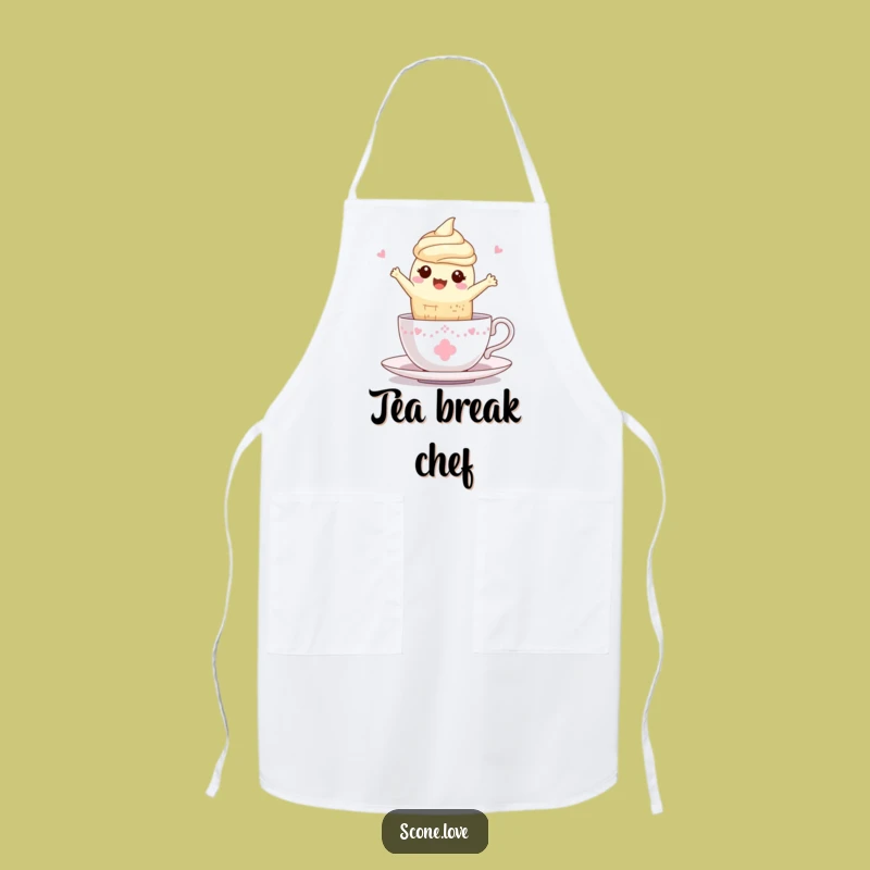Funny Kawaii Scone Teacup Apron: Cook with Charm, A Perfect Tea Time Gift