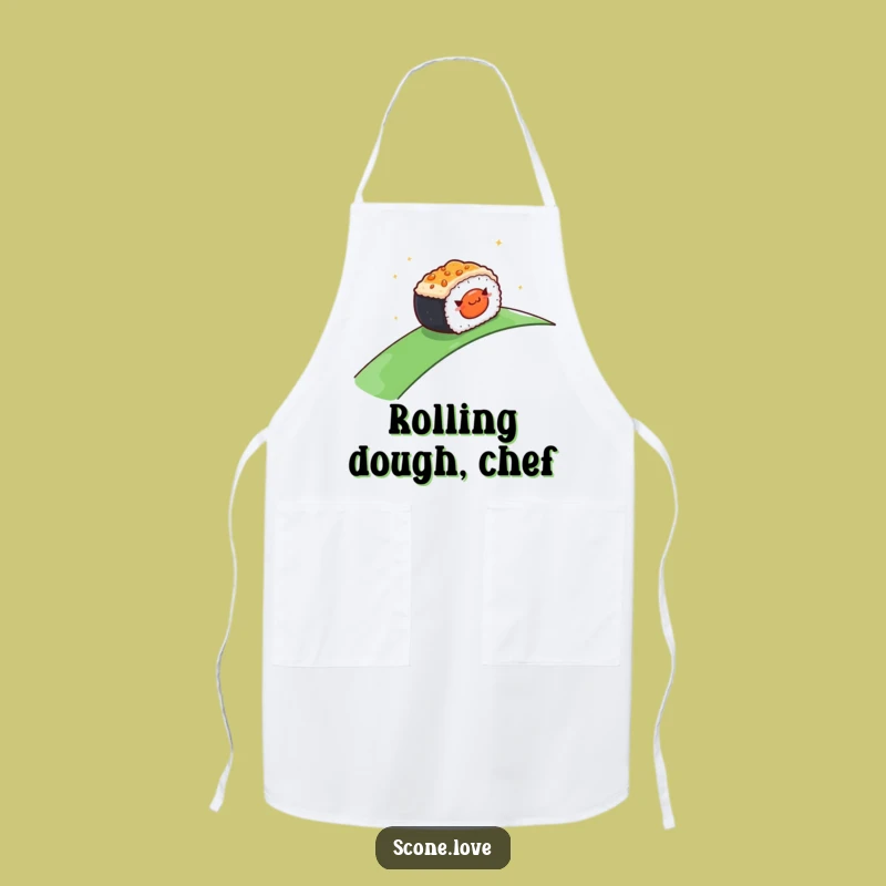 Funny Rolling Sushi Apron: Cook Smoothly, Perfect Funny Gift for Home Chefs!