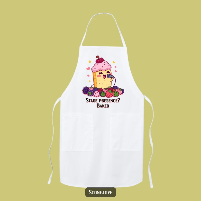 Funny Scone Maestro Apron: Hilarious Baking & Singing Chef Gear, Perfect Funny Gift