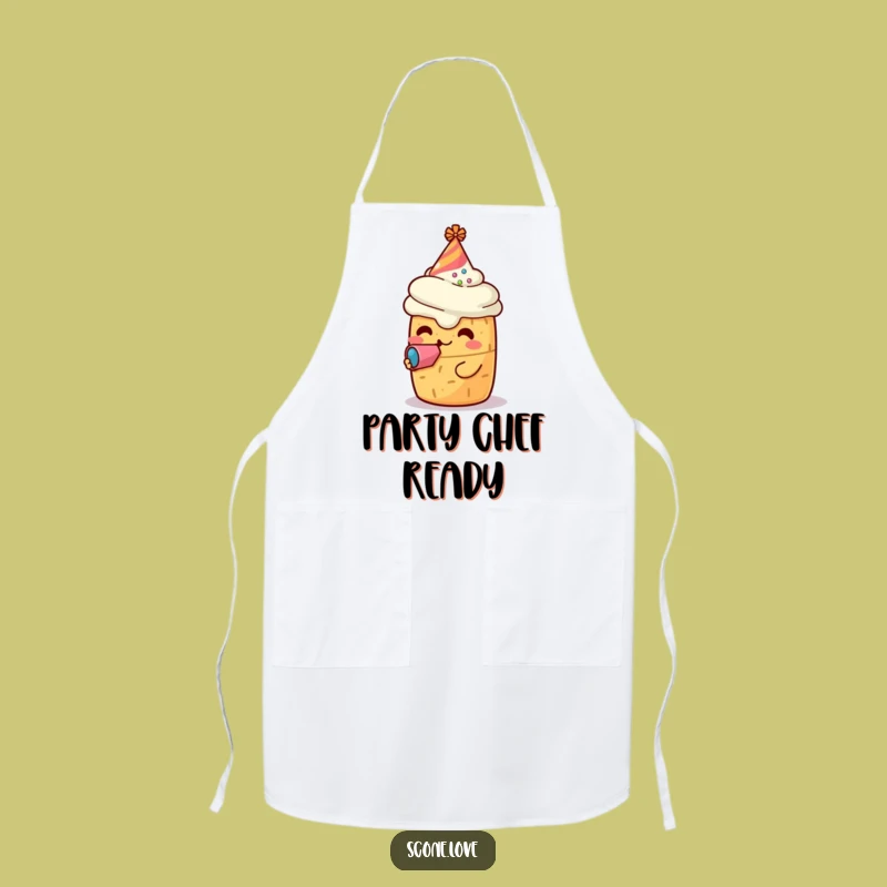 Funny Scone Party Apron: Festive Baker Funny Gift