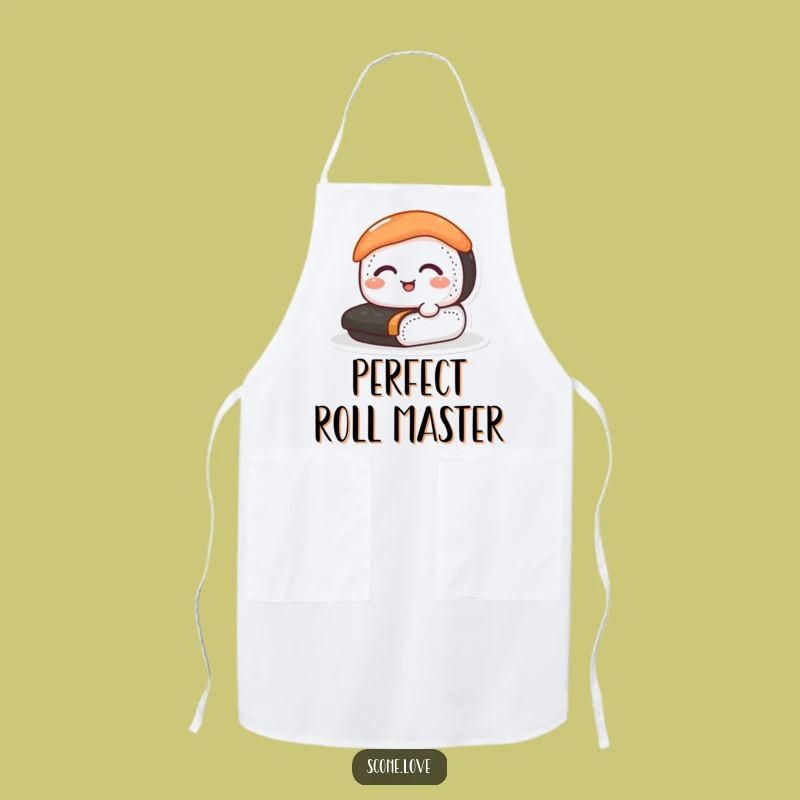 Funny Sushi Apron: Happy Chef for Kitchen Fun
