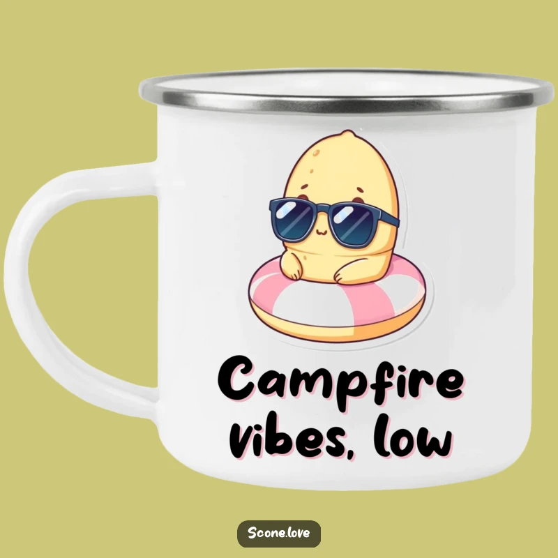 Funny Scone Beach Float Camping Mug: Adventure Fuel with Hilarious Chill