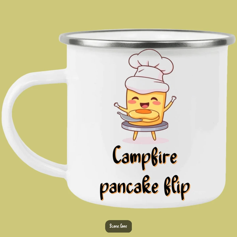 Funny Chef Scone Camping Mug: Outdoor Pancake Fun Gift