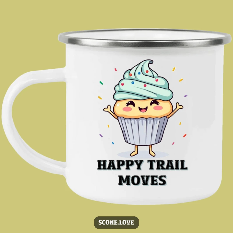 Funny Enamel Mug: Cupcake Dancer, Sprinkle Camp Fun Gift