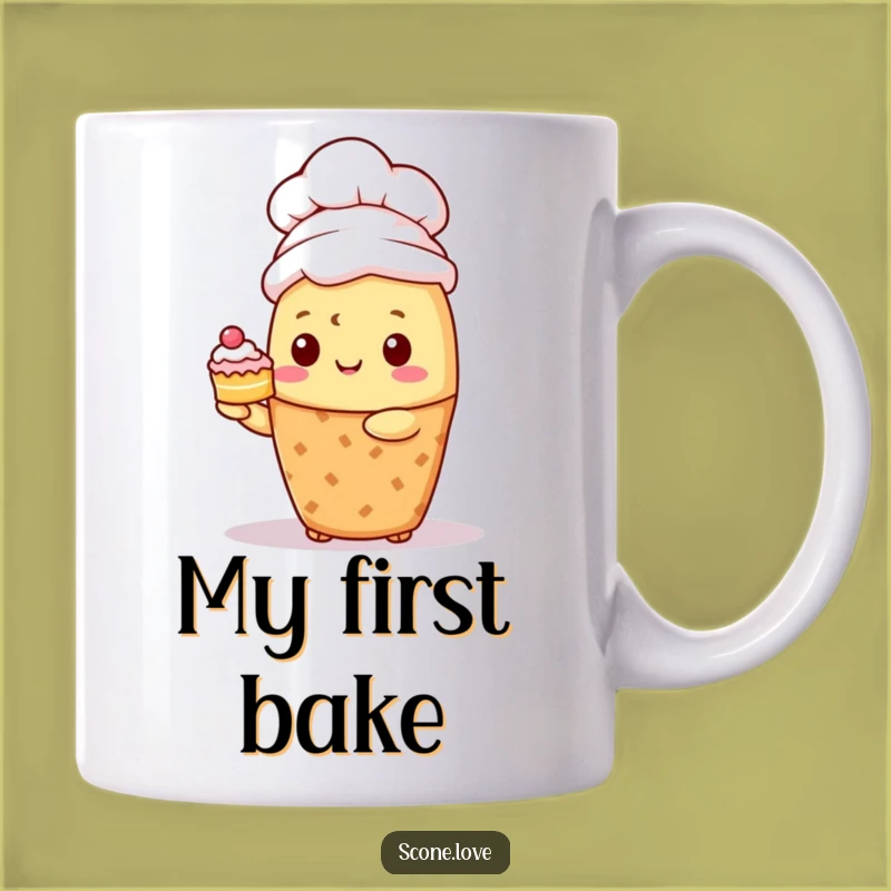 Funny Kawaii Scone Chef Mug: Culinary Humor for Bakers, A Perfect Gift
