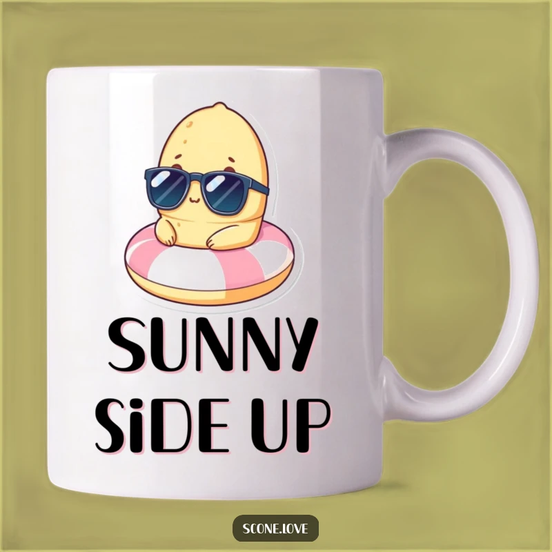 Funny Scone Beach Float Sunglasses Mug: Relaxing Vacation Vibes Gift