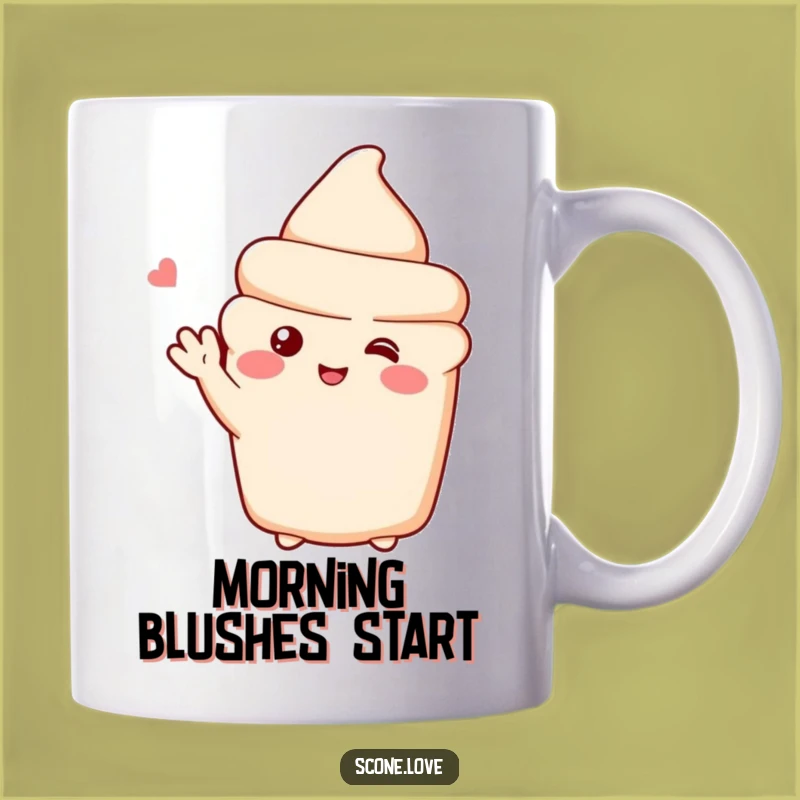 Funny Shy Scone Mug: Sweet Waves Make a Perfect Funny Gift