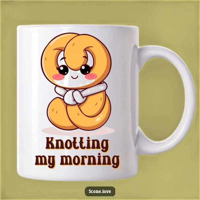 Funny Pretzel Knot Mug - Hilarious Comfort Gift for Stress Relief!
