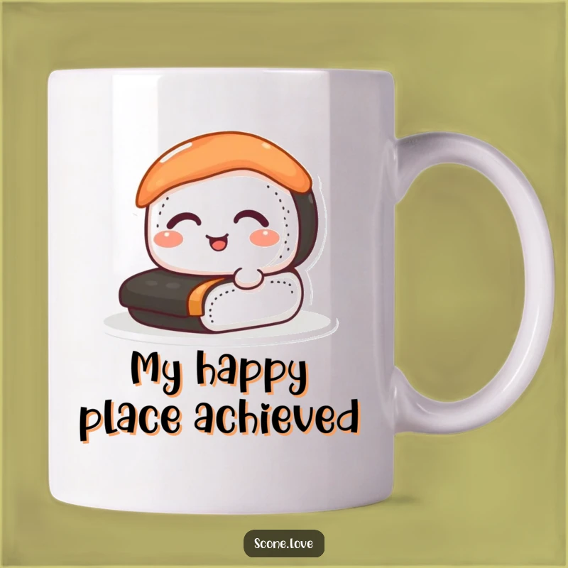 Funny Sushi Rolling Mug: Happy Chef Gift for Food Lovers