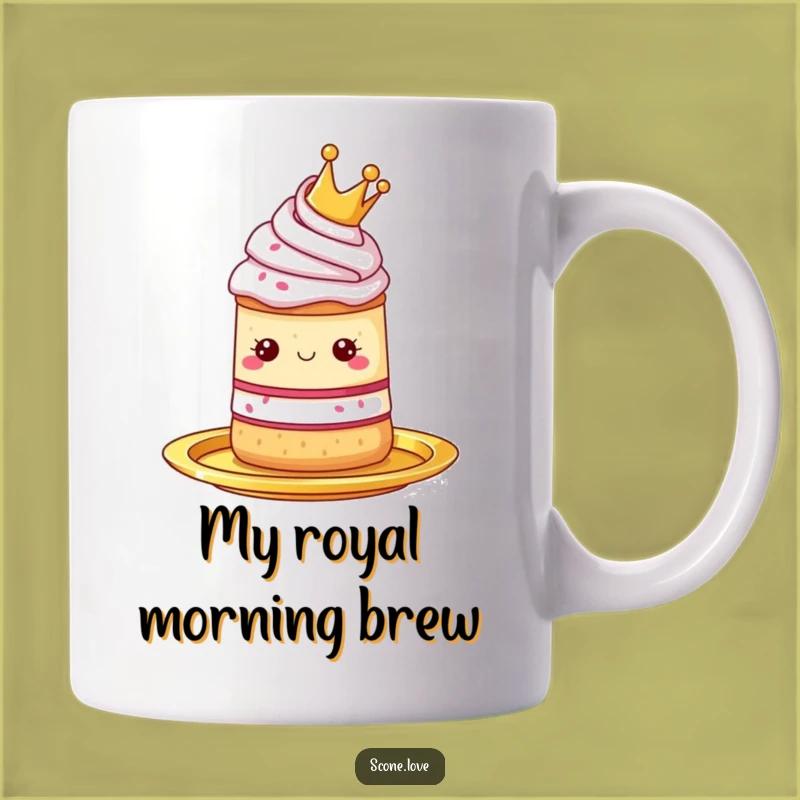 Funny Royal Scone Mug: Regal Pastry Treat Gift