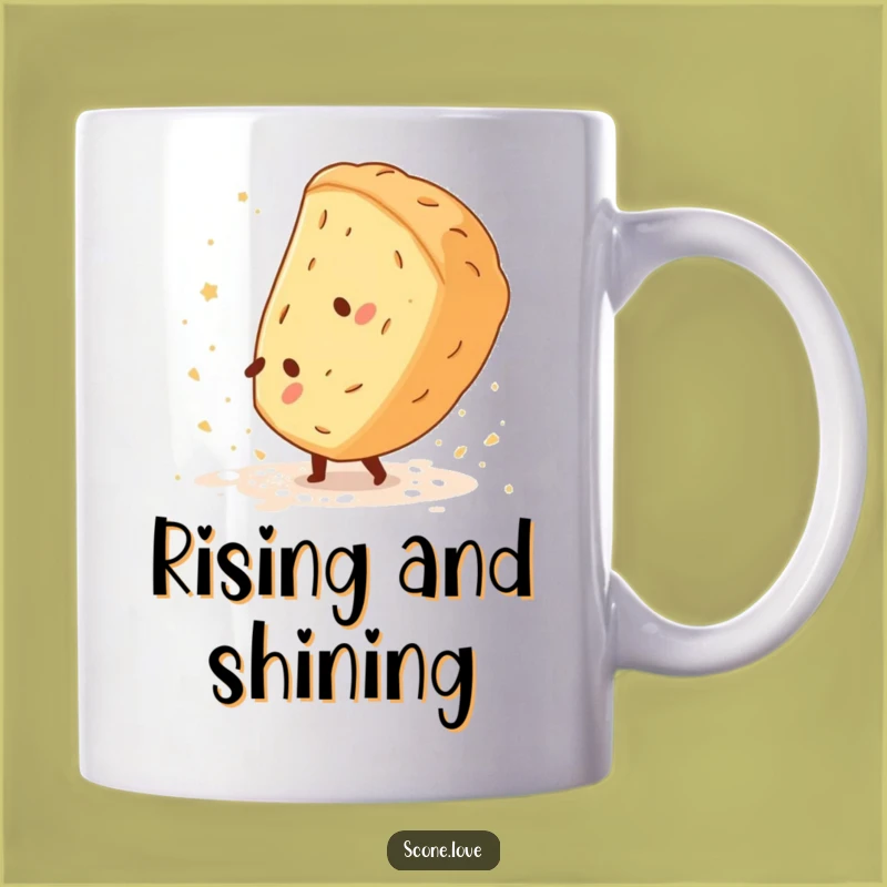 Funny Scone Cartwheel Mug - Baking Acrobat's Hilarious Treat Gift