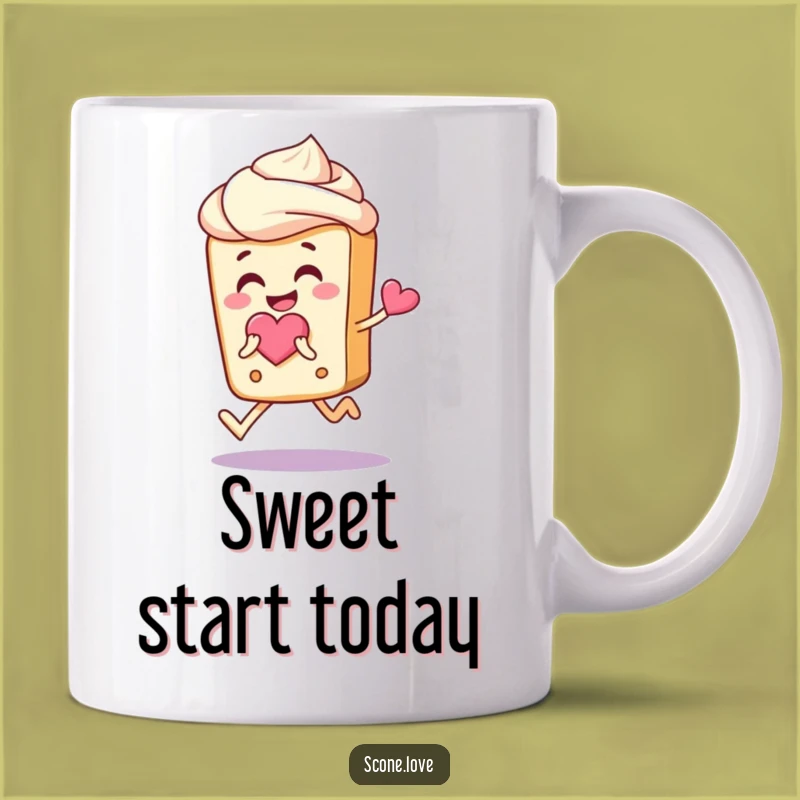 Funny Scone Love Mug: Joyful Pastry Gift for Sweet Hearts
