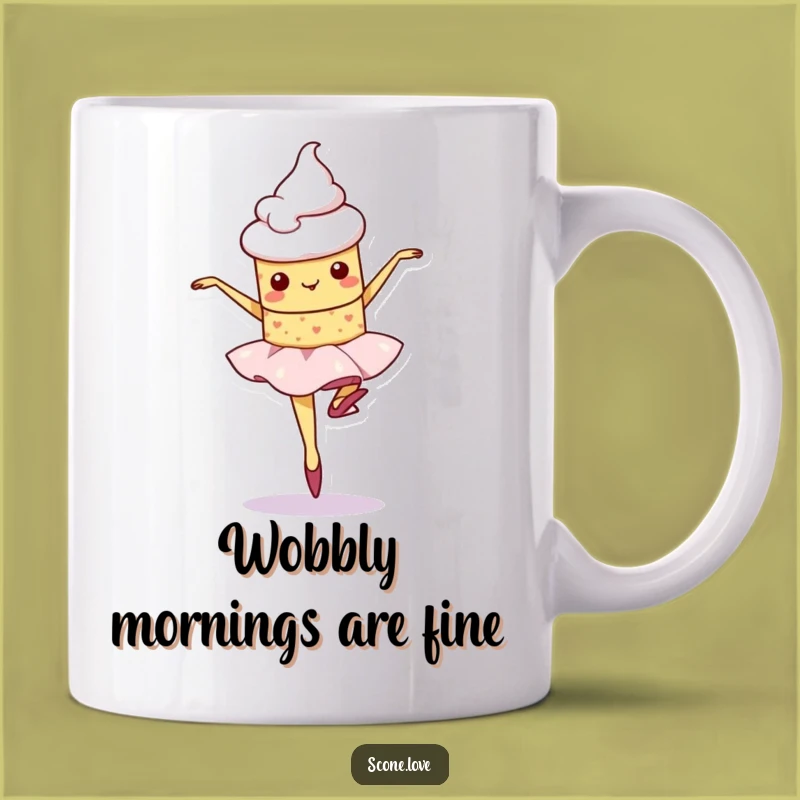 Funny Kawaii Scone Ballet Mug - Cute Dancer Gift