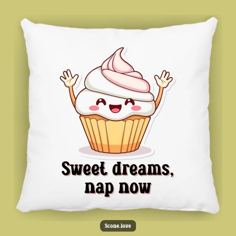 Funny Cheerful Cupcake Pillow: Cozy Comfort, Adorable Funny Gift for Sweet Dreams!