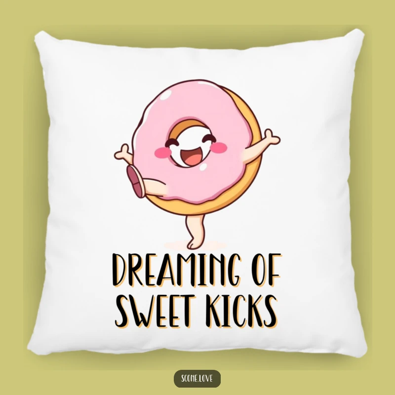 Funny Donut Kicking Pillow: Soft Joyful Legs Comfort, Adorable Funny Gift!