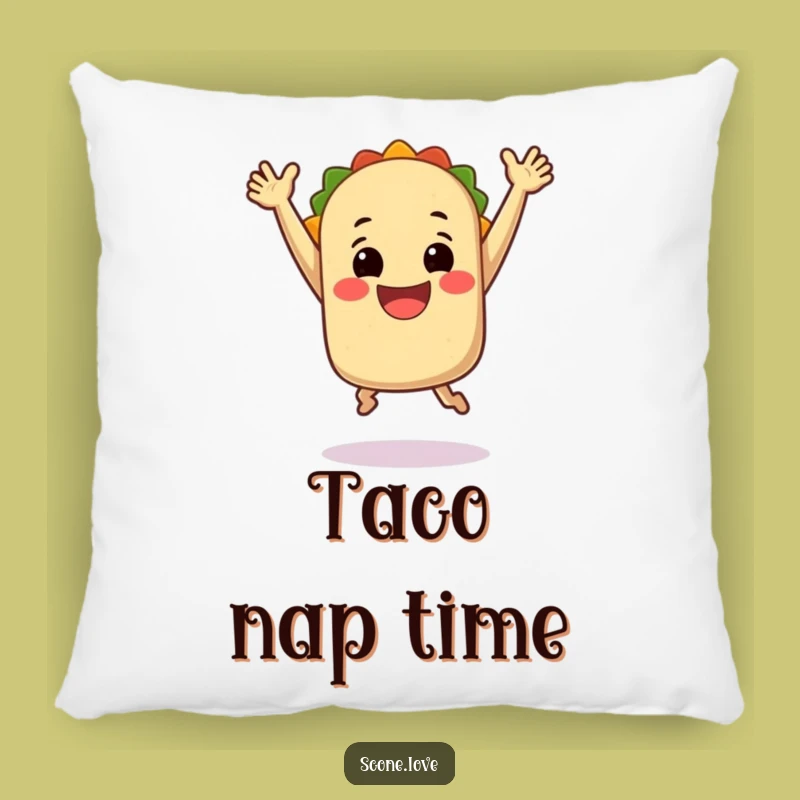 Funny Jumping Taco Pillow: Cozy Comfort, Adorable Funny Gift for Taco Lovers!