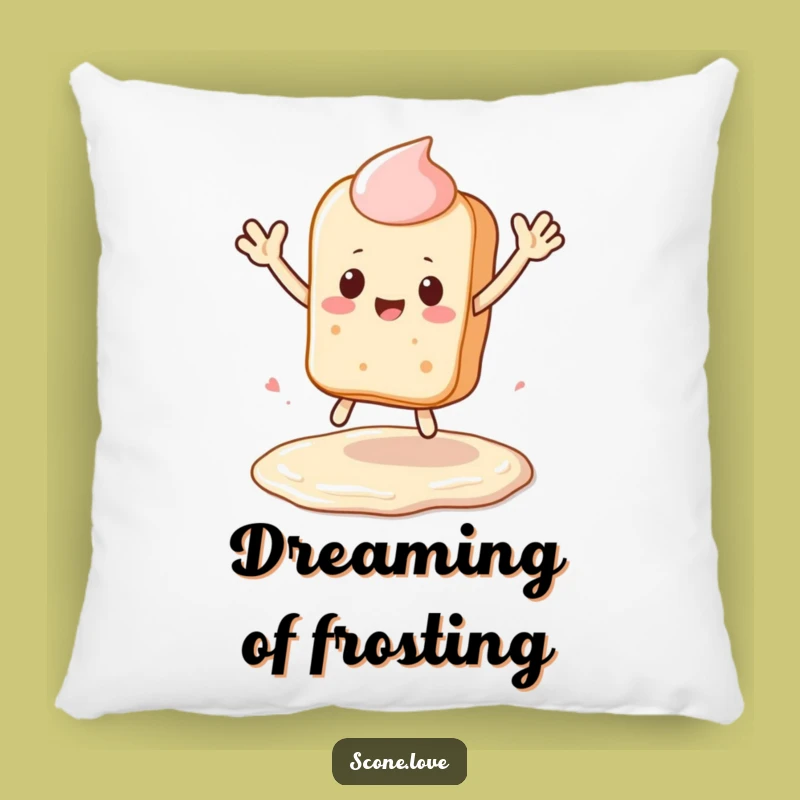 Funny Kawaii Scone Pillow - Cozy Baking Leap Cushion, Adorable Gift!