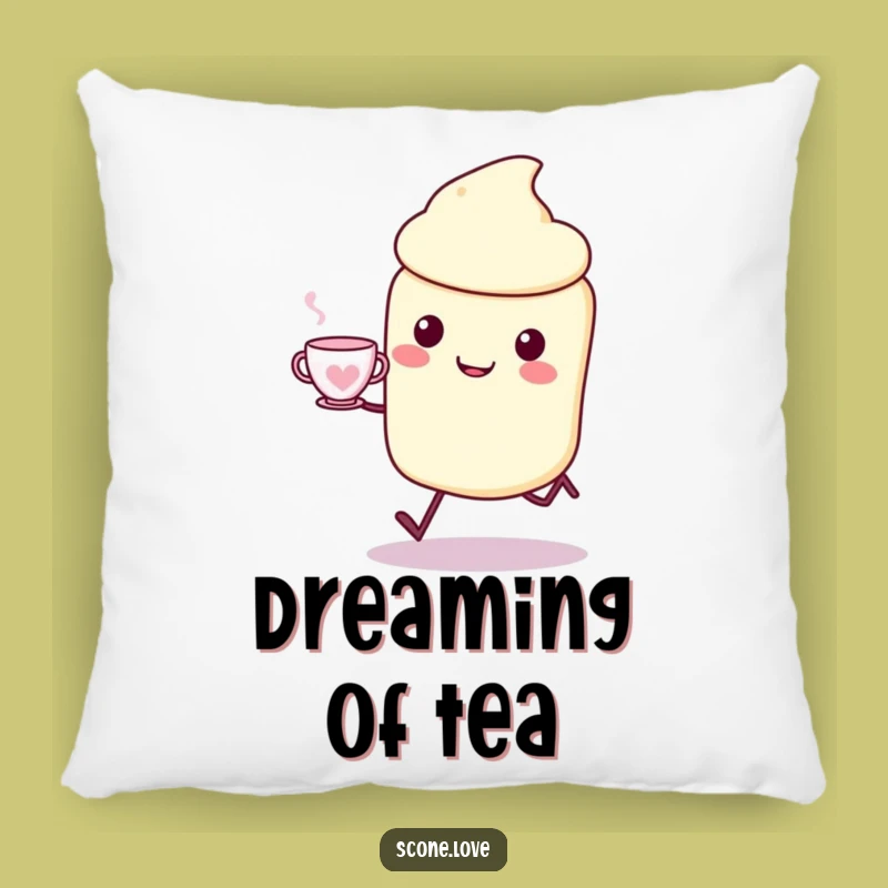 Funny Kawaii Scone Pillow - Cozy Tea Time Cushion, Adorable Gift