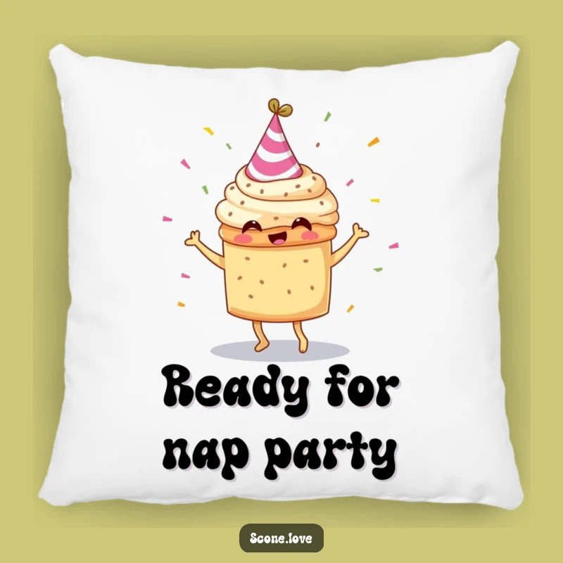 Funny Scone Party Hat Dancing Pillow: Cozy Comfort with Hilarious Style