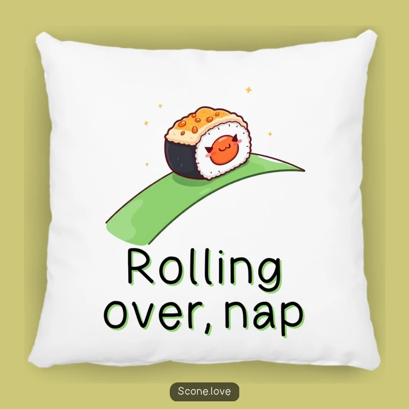 Funny Rolling Sushi Pillow: Cozy Comfort, Adorable Funny Gift for Sushi Lovers!