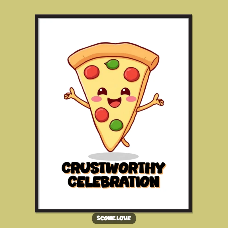 Funny Pizza Dance Wall Art - Instant Hilarious Digital Download