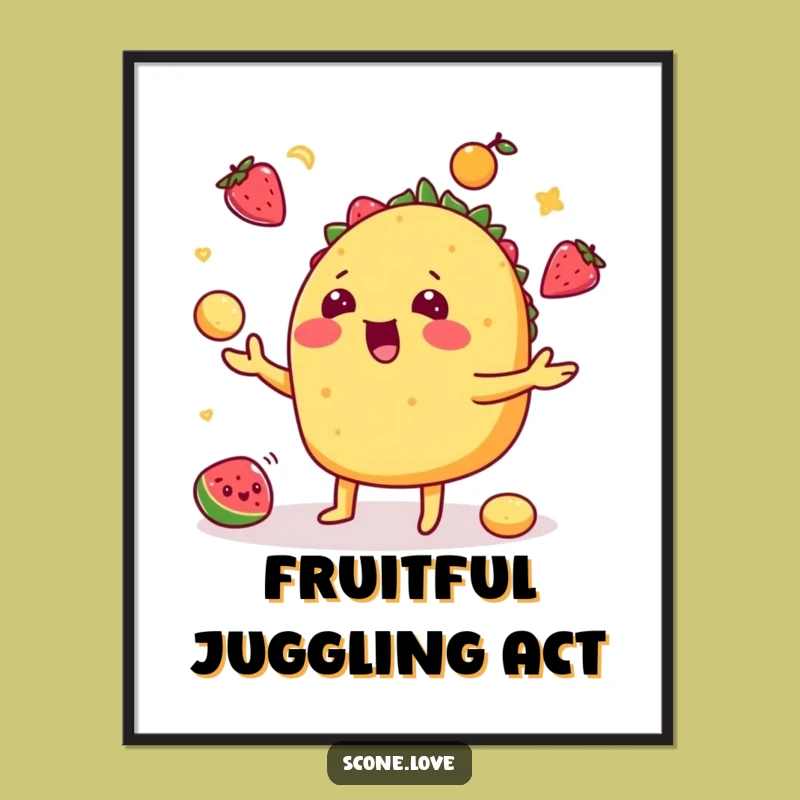 Funny Taco Digital Art: Playful Fiesta Print for Instant Fun