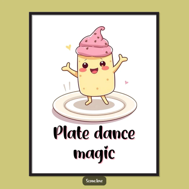 Funny Scone Happy Dance Digital Art: Instant Joy Funny Gift