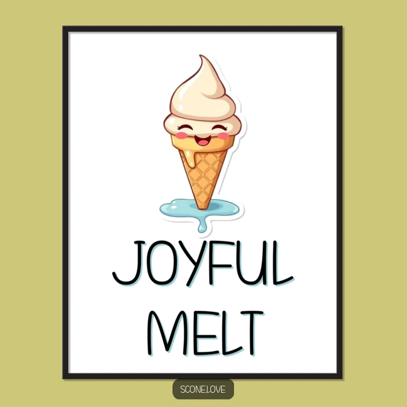 Funny Melting Ice Cream Digital Art - Instant Sweet Decor!