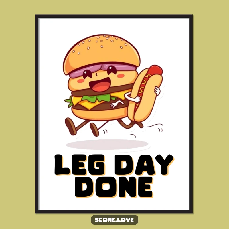 Funny Foodie Race Digital Art - Instant Hilarious Decorational Gift!