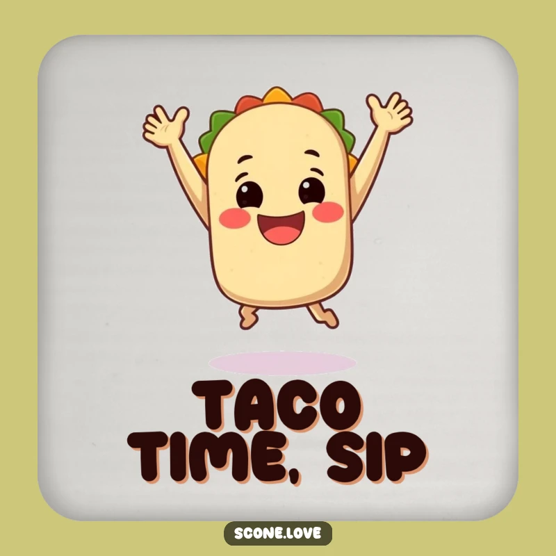 Funny Jumping Taco Coaster Set: Protect Your Table, Fun Funny Gift for Hosts!