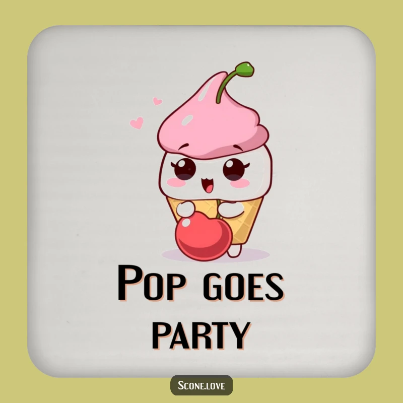 Funny Surprised Scone Coasters: Protect Surfaces with Playful Humor