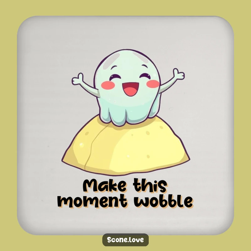 Funny Wobbly Jelly Coasters - Set of Hilarious Table Protectors