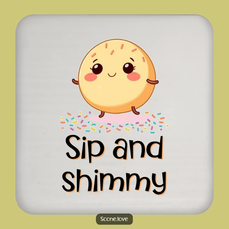 Funny Dancing Donut Coaster Protect Surfaces With Joyful Flair