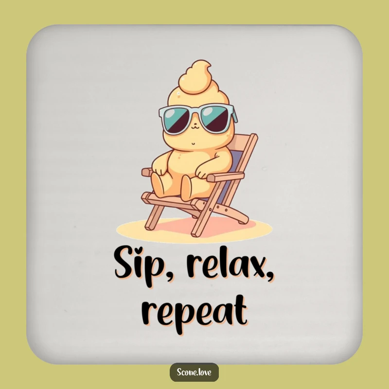 Funny Scone Coaster Set: Hilarious Table Protection with Pastry Fun, Perfect Funny Gift