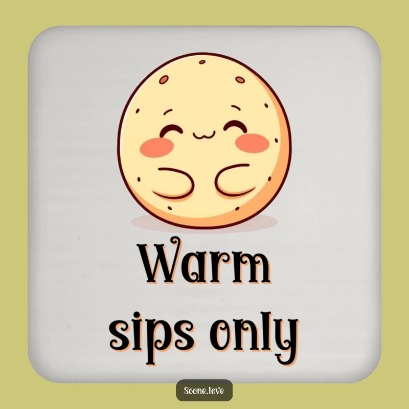 Funny Melting Donut Coaster - Protect Surfaces with Cozy Charm