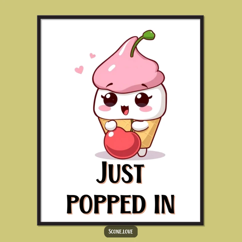 Funny Surprised Scone Poster: Add Playful Art to Your Walls