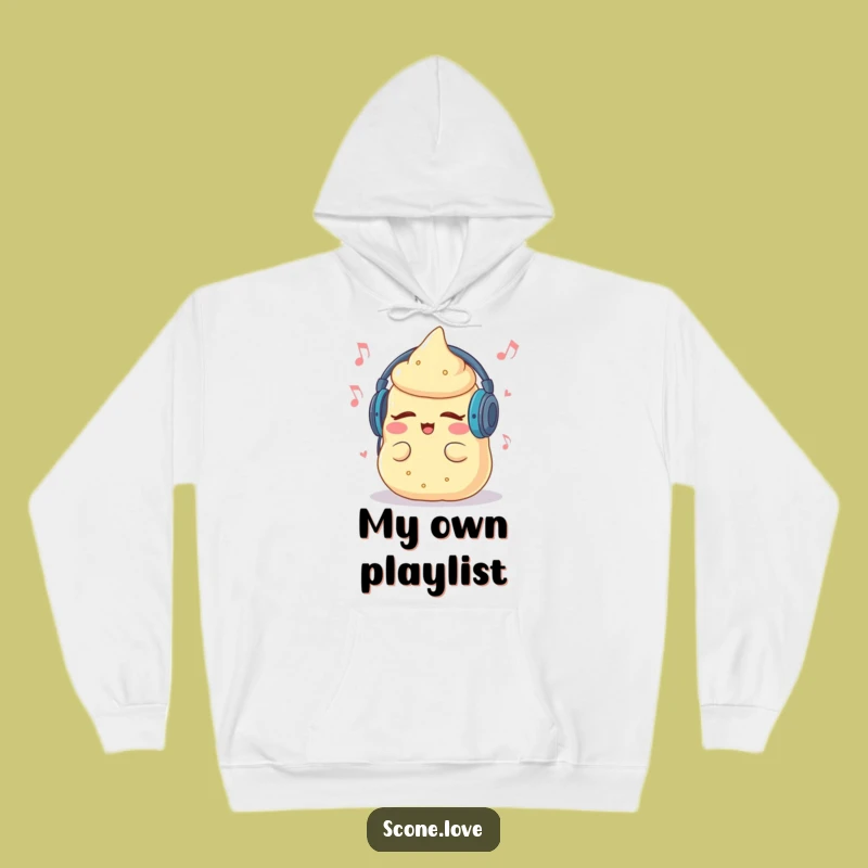 Cozy Funny Groovy Scone Hoodie: Your Soundtrack to Comfort - Great Funny Gift