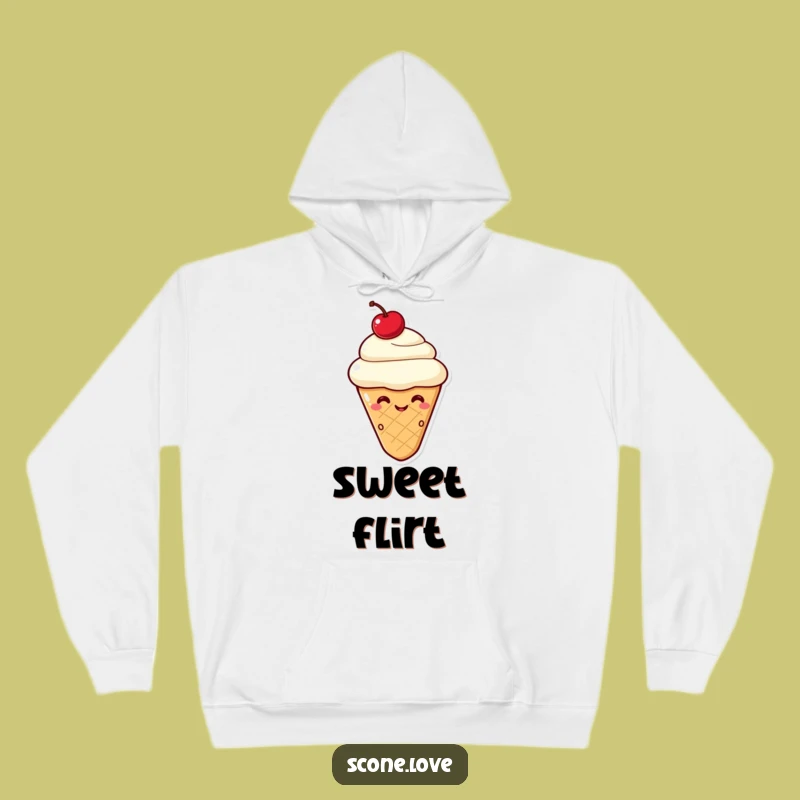 Cozy Funny Kawaii Scone Wink Hoodie: Warmth and Wit, A Sweet Scone Gift