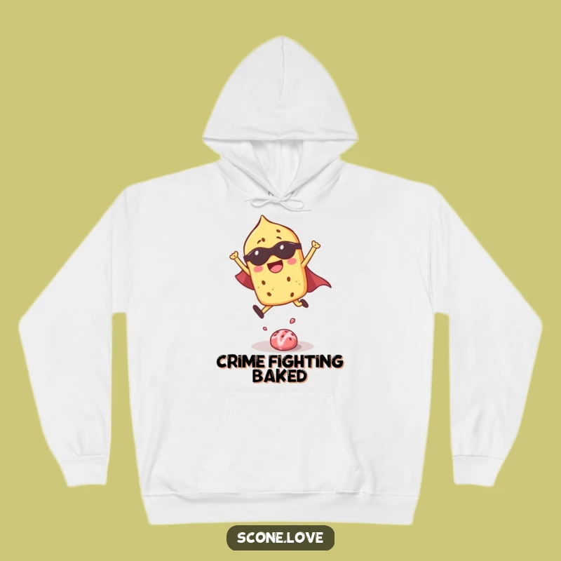 Cozy Funny Superhero Scone Hoodie: Your Go-To for Warmth and Funny Gifts