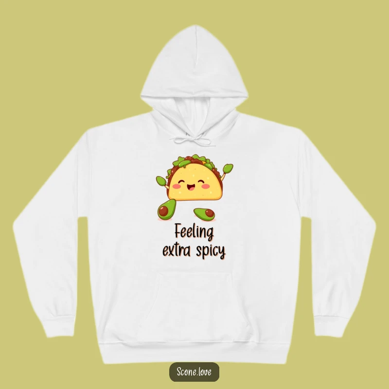 Funny Taco Avocado Juggling Hoodie - Cozy & Hilarious Comfort