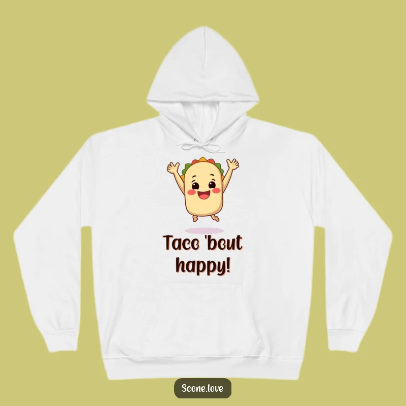 Funny Jumping Taco Hoodie: Cozy Fiesta Vibes, Wonderful Funny Gift for Food Lovers!