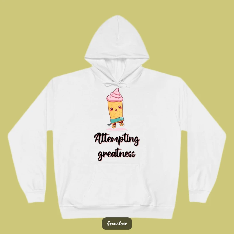 Funny Roller Skate Scone Hoodie - Cozy Baker's Adventure Funny Gift