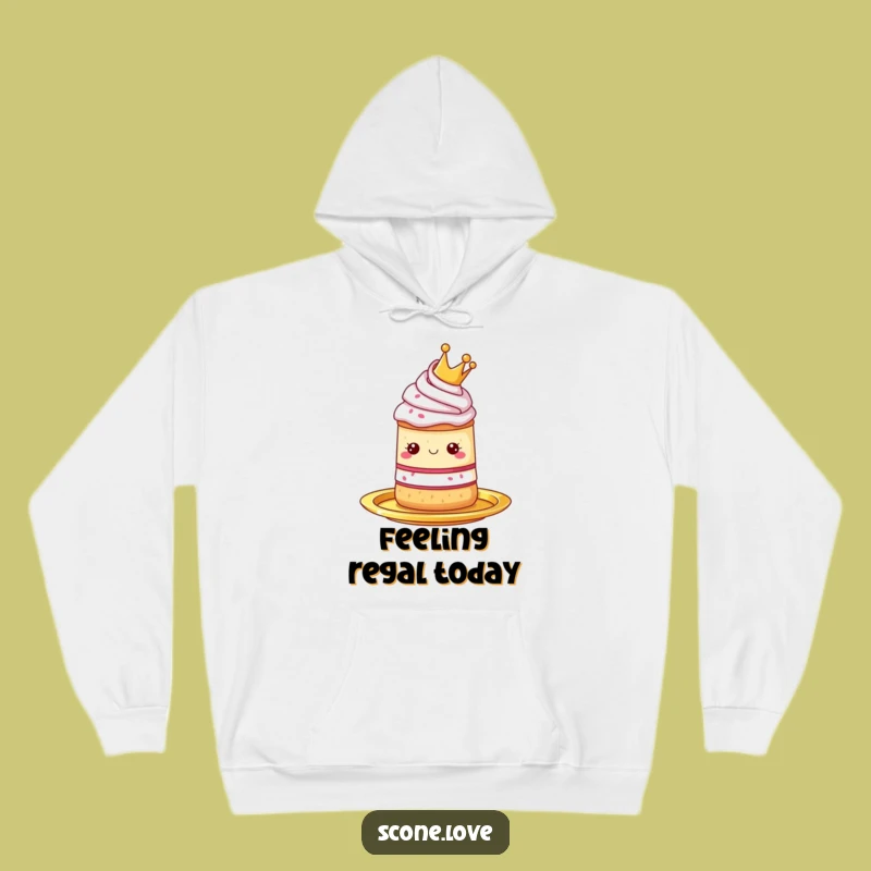 Funny Royal Scone Hoodie: Cozy Regal Pastry Comfort Gift