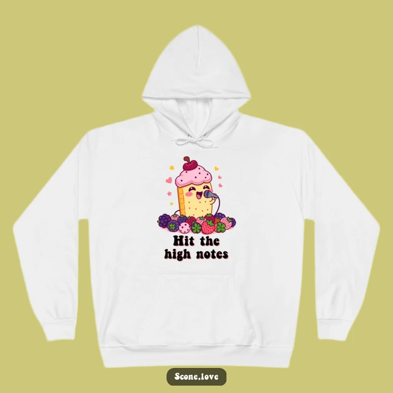 Funny Scone Concert Hoodie: Warm & Hilarious Pastry Rock Star Gear, Perfect Funny Gift