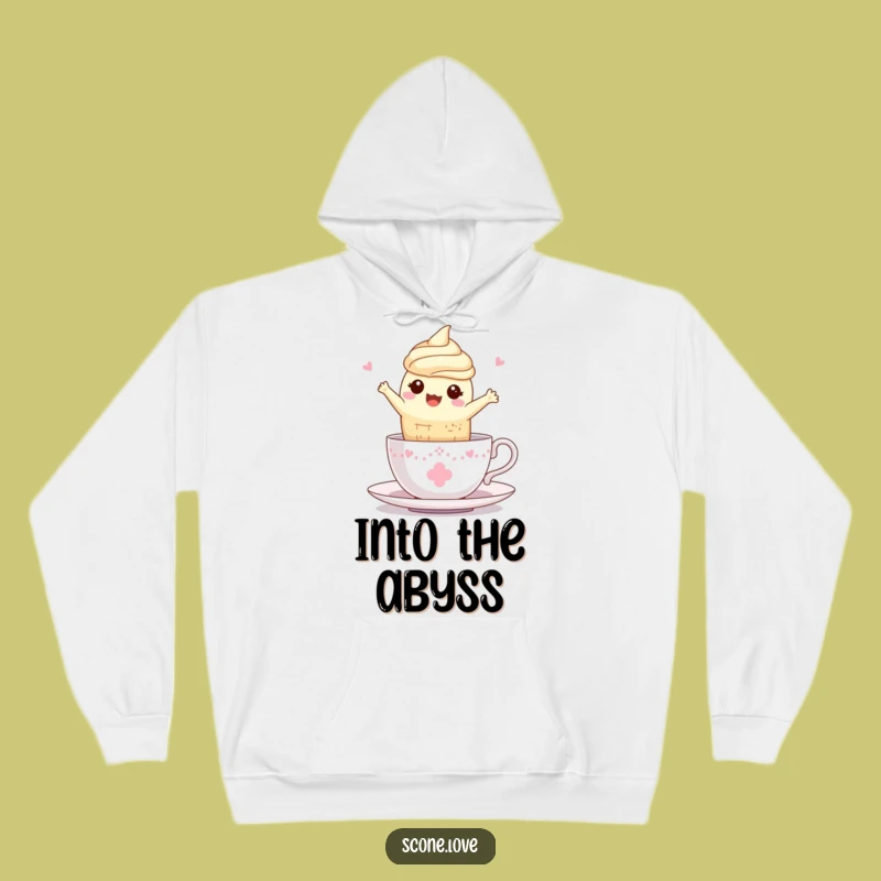 Cozy Funny Kawaii Scone Teacup Hoodie: Warmth and Whimsy, A Sweet Scone Gift