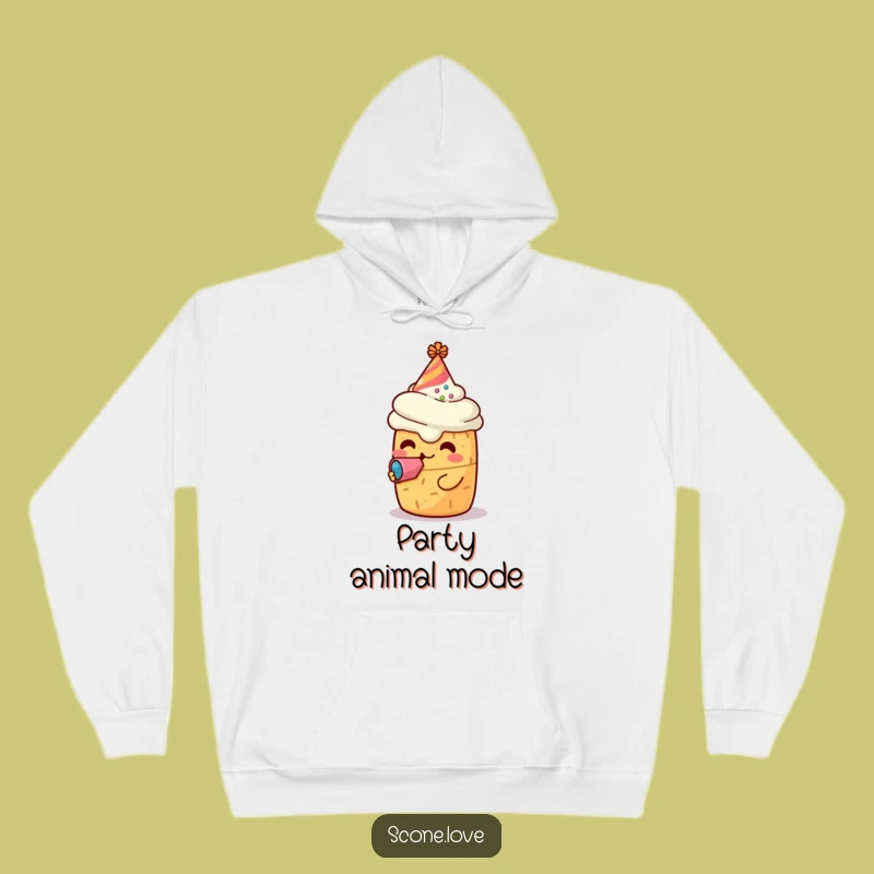Cozy Funny Scone Party Hoodie: Warm Celebration Funny Gift