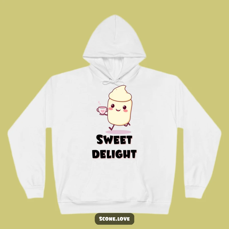 Funny Kawaii Scone Hoodie - Cozy Tea Time Sweatshirt, Whimsical Gift